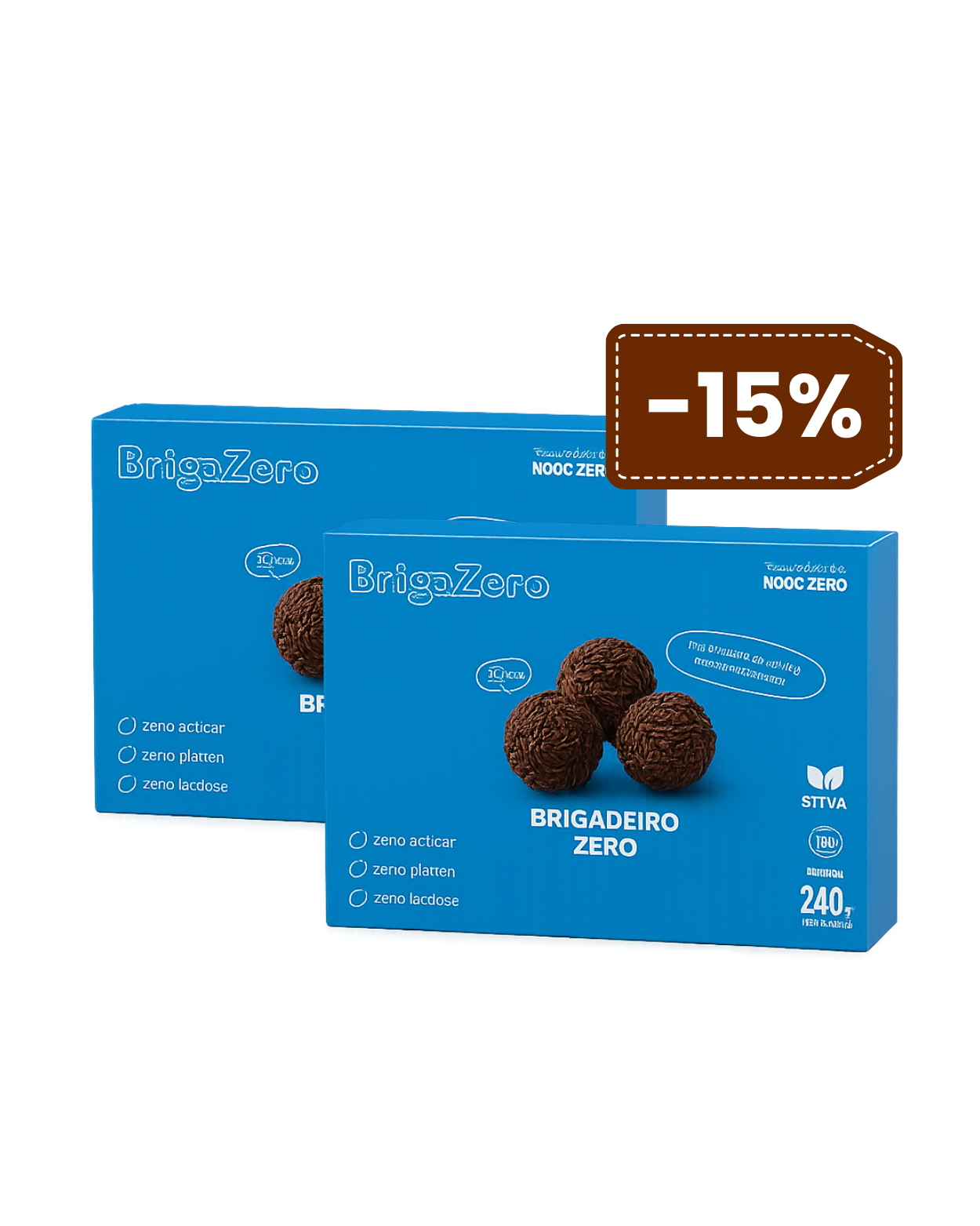 2 Caixas de Brigadeiro Zero - Economize R$18,00