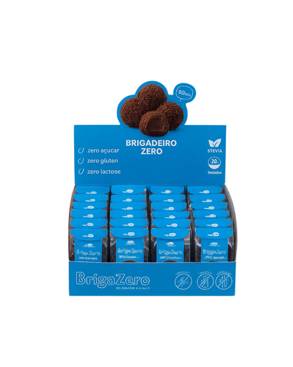 Brigadeiro Zero - Display com 20 unidades de 20g cada.