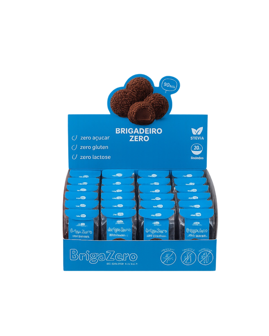 Brigadeiro Zero - Display com 20 unidades de 20g cada.