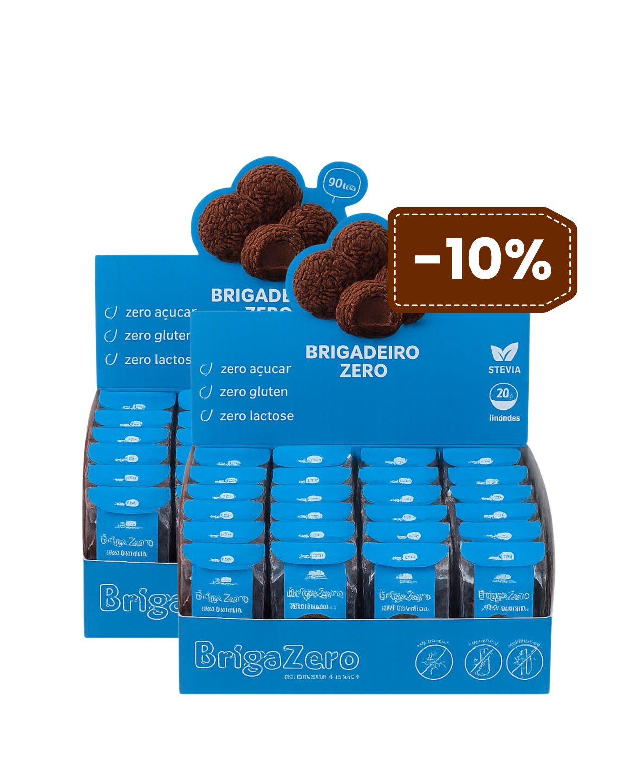 2 Displays de Brigadeiro Zero - Economize R$24,00