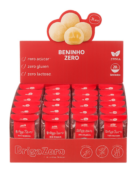 Display com 20 unidades Beijinho Zero
